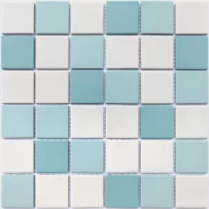 Керамогранитная мозаика LeeDo Ceramica Uranio бело-голубой 30,6x30,6 см
