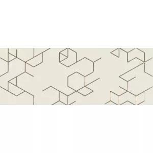 Керамическая плитка Azulev Clarity Dec. Polygon marfil 65х25 см