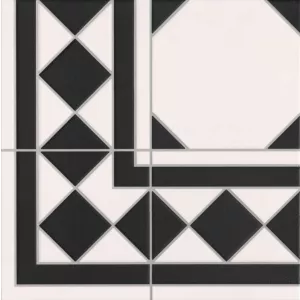 Плитка Oxford Negro Esquina RLD000029 33.3х33.3 см