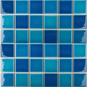 Керамическая мозаика Starmosaic Crackle Blue Mixed Glossy 30,6х30,6 см