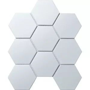 Керамическая мозаика Starmosaic Hexagon Big White Matt 29,5х25,6 см