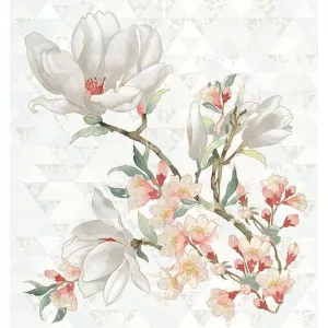 Панно Kerlife Primavera Magnolia Bianco белый (компл. из 3-х шт.) 75,3х70,9 см