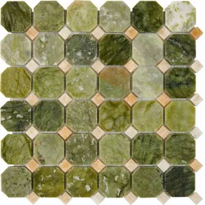 Мозаика Pixel mosaic Оникс Dondong Honey onyx чип 48x48 мм сетка Полированная Pix 211 30,5х30,5 см