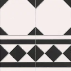 Керамогранит Realonda Ceramica Oxford Negro Cenefa RO33NC 33,3х33,3 см