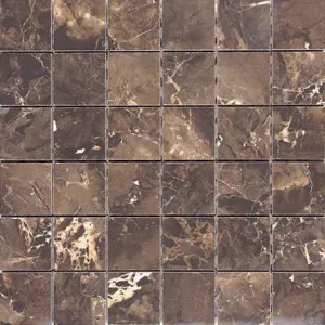 Мозаика Velsaa Emperador-Daina Mramor Copper Slab black коричневый 30х30 см