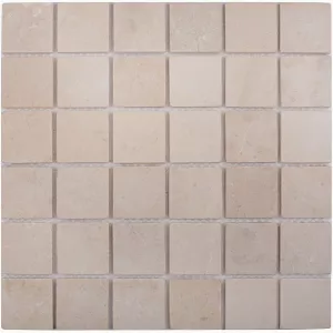 Мозаика Starmosaic Crema Marfil Matt нат. мрамор 30,5x30,5 см