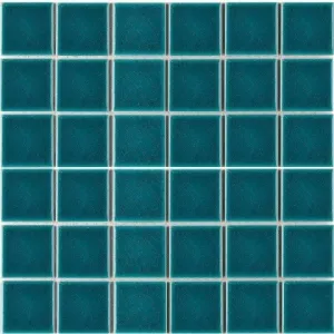 Керамическая мозаика Starmosaic Crackle Green Glossy 30,6х30,6 см