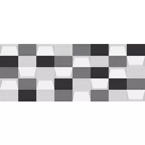 Керамическая плитка Kerlife Splendida Mosaico черно-белая 20,1*50,5 см