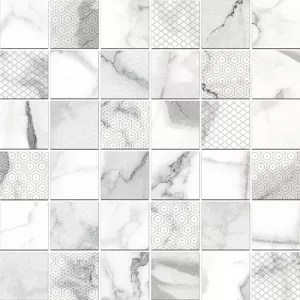 Мозаика Kerlife Arabescato bianco decor mosaic 30х30 см