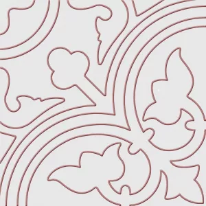 Керамогранит Keros Ceramica Alhambra Rojo белый 25*25 см