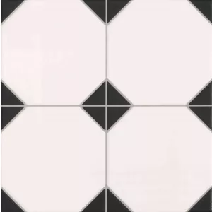 Керамогранит Realonda Ceramica Oxford Negro RO33N черно-белый 33,3*33,3 см