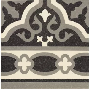 Плитка настенная Mainzu Cenefa Florentine Black PT01979 многоцветный 20x20 см