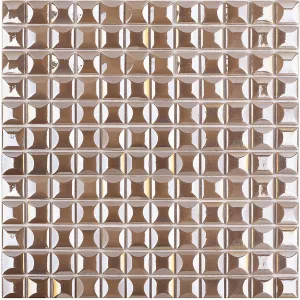Стеклянная мозаика Vidrepur Edna Coffee 31,7х31,7 см
