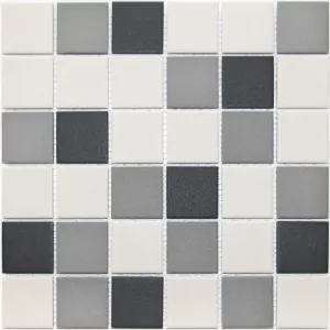 Керамогранитная мозаика LeeDo Ceramica Equinozio черно-белый 30,6x30,6 см